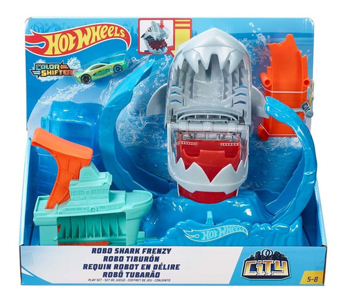 Hot Wheels - City Pista Robo Tiburón Gjl12 Color Azul