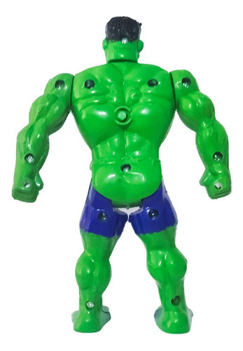 Boneco Hulk Articulado 15cm - Herói Aventureiros
