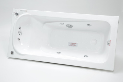 Imagen 4 de 10 de Bañera Hidromasaje Jacuzzi Acrílico 160 X 70 Blanco 6 Jets