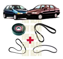 Comprar Kit 3 Correas + Tensor Fiat Palio Siena 1.6 16v Motor Torq