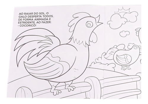 Colorindo Animais: Animais da Fazenda, de Nascimento, Ruth Marschalek. Editorial Happy Books Editora Ltda., capa mole em português, 2017