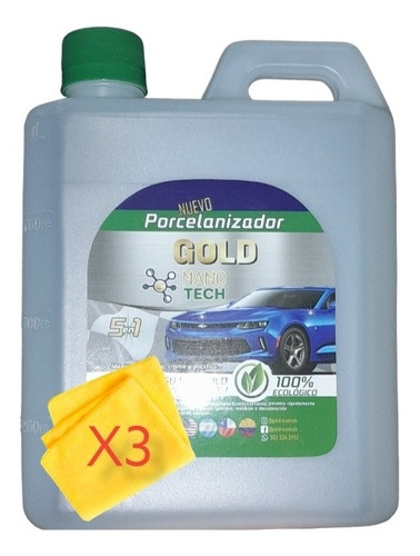 2000ml/porcelanizador/ultra/con Cera Carnauba/ 3 Microfibras