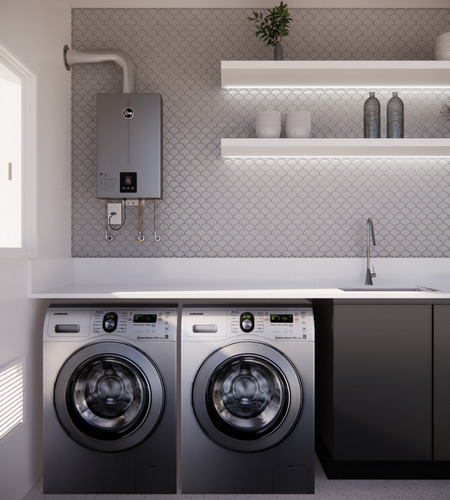 Aquecedor A Gás Rheem 20 Litros Cor Inox Digital Glp Inox Glp