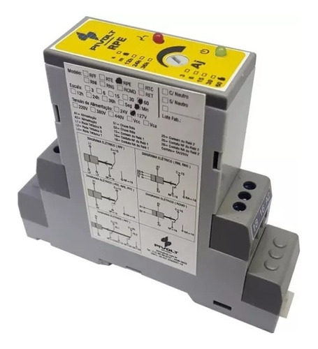 Relés Pulso Energização( Rpe) 24vac/vdc Escolha Tempo Em Hs.