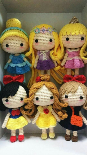 Patrones Princesas Y Blancanieves Amigurumi Crochetx2 +2reg.