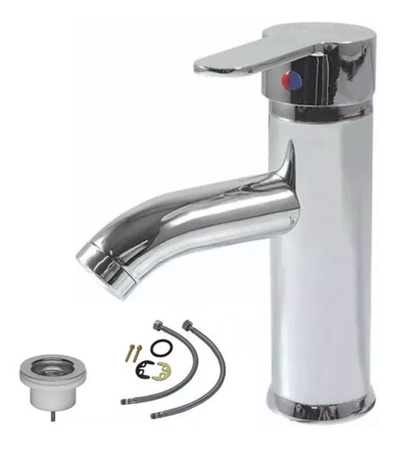 Canilla Griferia Monocomando Tubo Mediana Lavatorio Baño