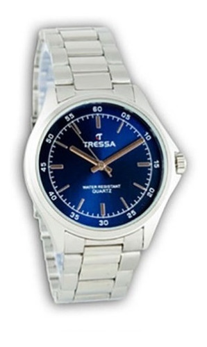 Reloj Tressa Gaudi Dama Metal Cuadrante Azul Garantia Tressa