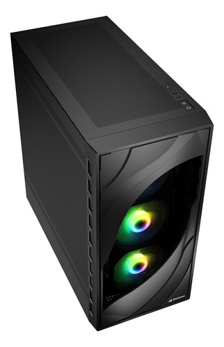 Gabinete Atx Gamer Sharkoon Rebel C80m Rgb Panel Metal Negro