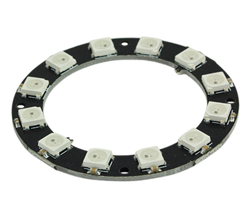 Anel De Led Rgb 12 Leds Ws2812 5050 Endereçável - Roxo