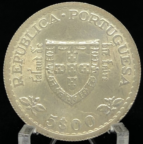 Moeda De Portugal 5 Escudos 1960 Prata Fc (Usado)