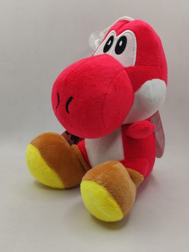 Imagen 3 de 4 de Yoshi Peluche Mario Bros Nuevo Color Rojo