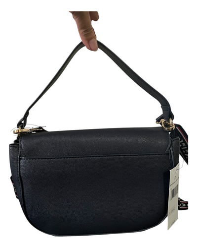 Tommy Hilfiger Crossbody Xw04568 Poliuretano Azul Azul Marino Lisa Oro Azul/rojo/blanco