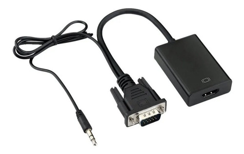 Convertidor Vga A Hdmi Salida 1080p Hd Audio Tv Av Hdtv