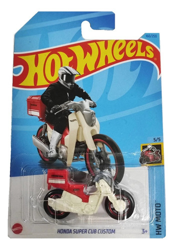 Hot Wheels Moto Honda Super Cub Custom Con Canastilla 2023
