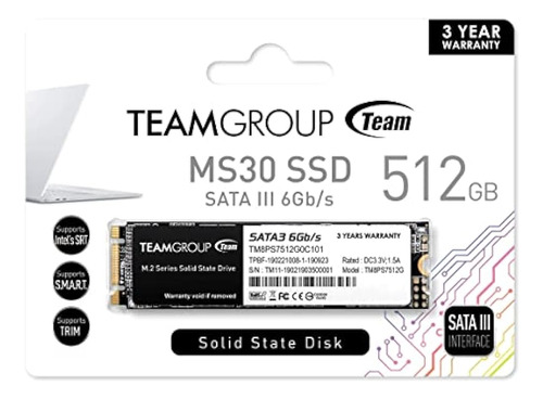 Teamgroup Ms30 512gb Con Slc Cache 3d Nand Tlc M.2 2280 Sata