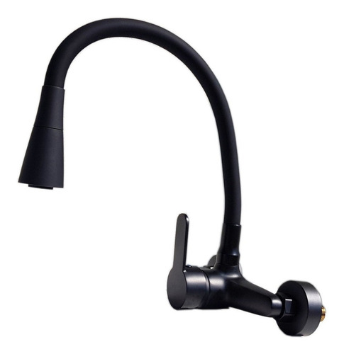Imagen 1 de 2 de Grifo de cocina monocomando Mozart Premium 7085 negro