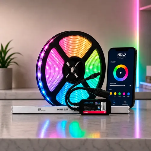 Fita Led Inteligente Zigbee 10w 5m Rgb 12v Neo Avant | Frete grátis
