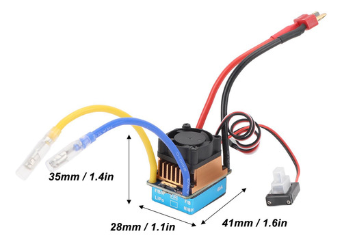 Controlador De Velocidade Escovado 480a Esc 3 Modos Múltiplo