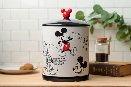 Silver Buffalo Mickey Mouse Sketches - Bote Grande De Cerámi