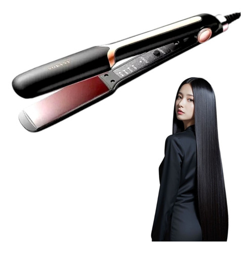 Plancha Alaciadora 2 En 1 Ancha Cabello Profesional Skny Rose Gold