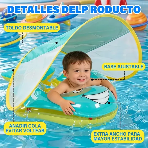 Dewanxin Flotador de Bebé Blue Flotador Engrosada Ajustable de Cuello para Bebes Dewanxin Flotador de Bebé Blue Flotador Engrosada Ajustable de Cuello para Bebes