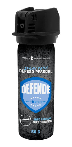 Spray Defesa Pessoal Jato Direcionado 50g Poly Defensor Ntk