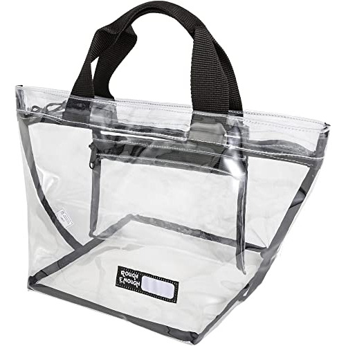 Rough Enough Clear Purse Bag Stadium Approved For Women...
