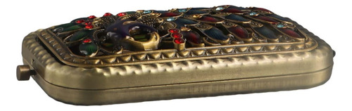 Espejo De Maquillaje Clásico Portátil Mini Espejo De Metal P