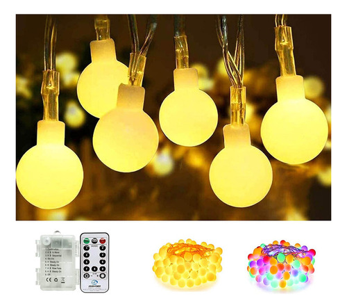 Semilits Cadena De Luces De 50 Luces Led Con Control Remoto