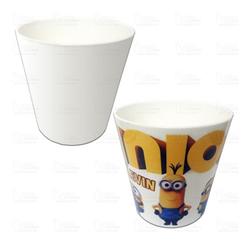 Vaso Conico Plastico Sublimable Irrompible Polimero Moritzu