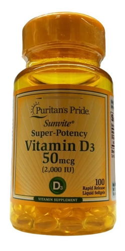 Vitamina D3 2000 Iu 100 Softgel