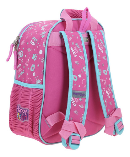 Kit 3 Piezas Mochila Chenson Kinder Gato Space Hg70160-p Rosa Chicle Gato Space1