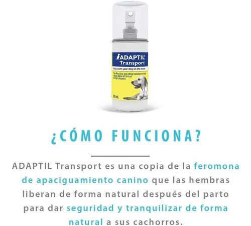 Adaptil Transport Spray Feromonas Perros 60ml-petit Pet Shop