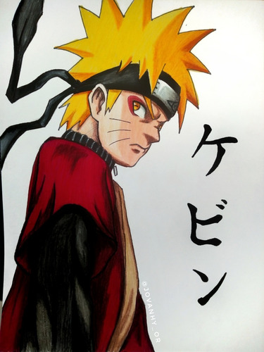 Dibujo Anime Tradicional Naruto Modo Sabio Narutoshippuden