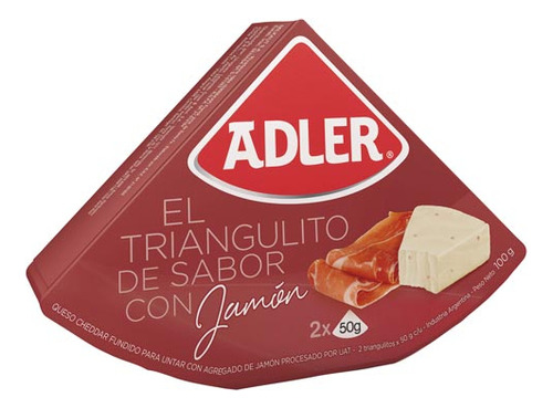 Queso Jamon 100 Gr Adler Quesos Untables