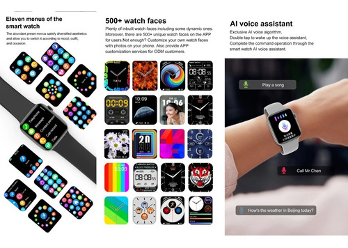 Imagen 8 de 9 de Apple Watch Serie 7 Smartwatch Dt7 Pro Max Tension Arterial