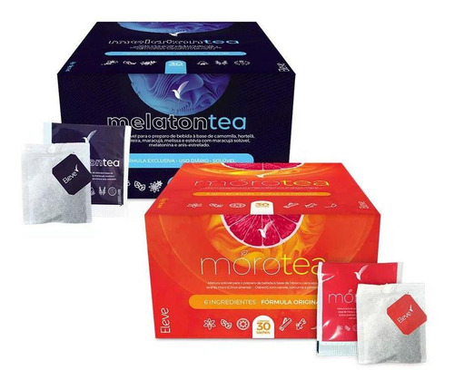 Kit Chá Melatontea + Morotea - Total 60 Saches - Eleve Life Sabor Sem Sabor