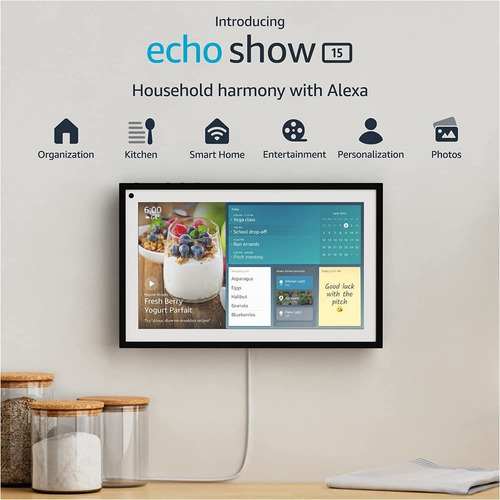 Echo Show 15 Full Hd 15.6  Pantalla Inteligente Y Camara