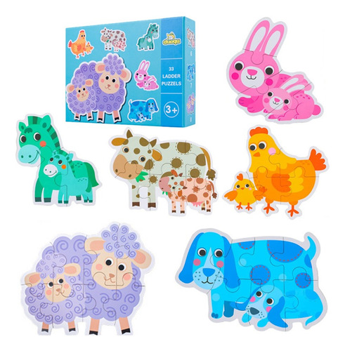 33 Piezas De Animales De Granja Para Niños Pequeños, Para Ap