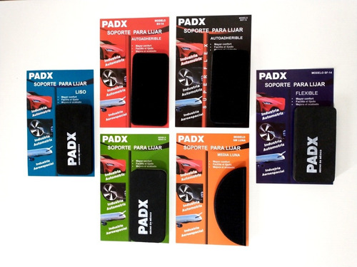 Kit De 6 Soportes Para Lijar Con Velcro Y Lisos Marca Padx 