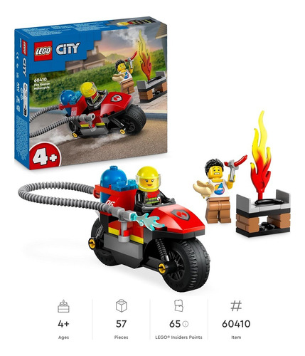 Lego 60410 City Moto De Rescate  57 Pzs