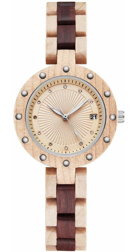 Gorben - Reloj De Pulsera De Madera De Bambu Para Mujer Pul