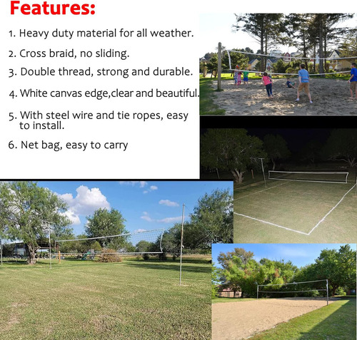Dourr Red De Voleibol Red De Voleibol Al Aire Libre Para Pat
