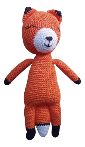 Zorro Muñeco De Apego Amigurumi