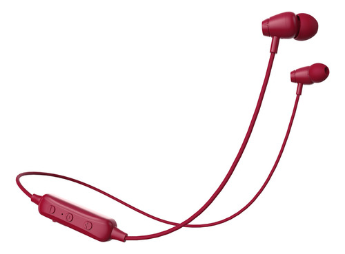 Naceb Tecnología Audífonos Inalámbricos NA-0314R Audífonos Bluetooht 4.1 Alcance De 10 Metros Color Rojo