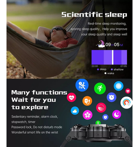 Reloj Inteligente For Hombre Bluetooth Llamadas Deportivo