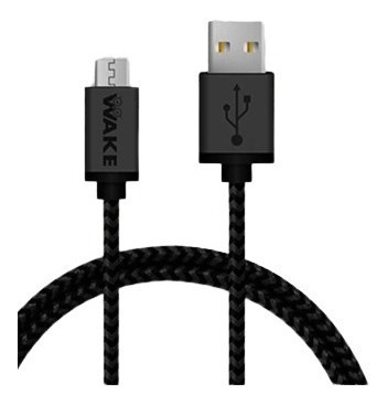 Cable Wake 15 Cm Color Negro Nylon Microsd 