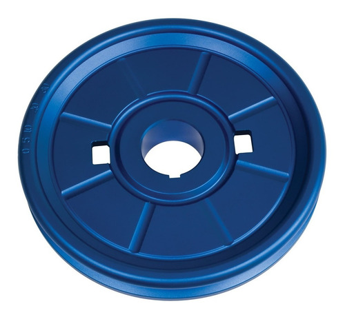 Polia Virabrequim Vw Ar Aluminio Azul Std Empi (177 Mm)