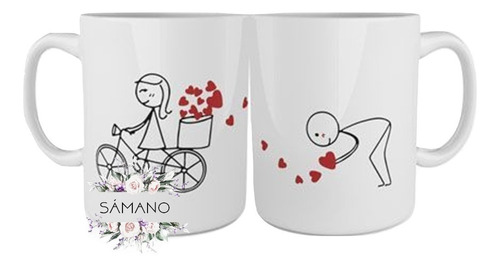 Tazas San Valentin Día De Los  Enamorados Sámano.uy