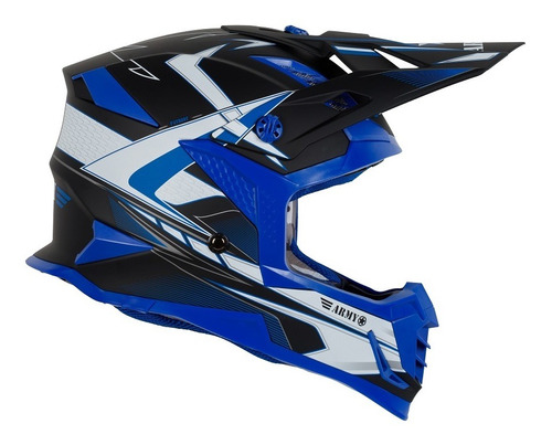 Capacete Patriot Blade Preto Fosco/azul